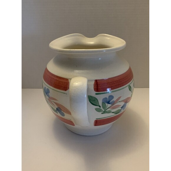Vintage Stoneware Pottery Style Pitcher GUC Unbranded 7” Heavy - Picture 4 of 8